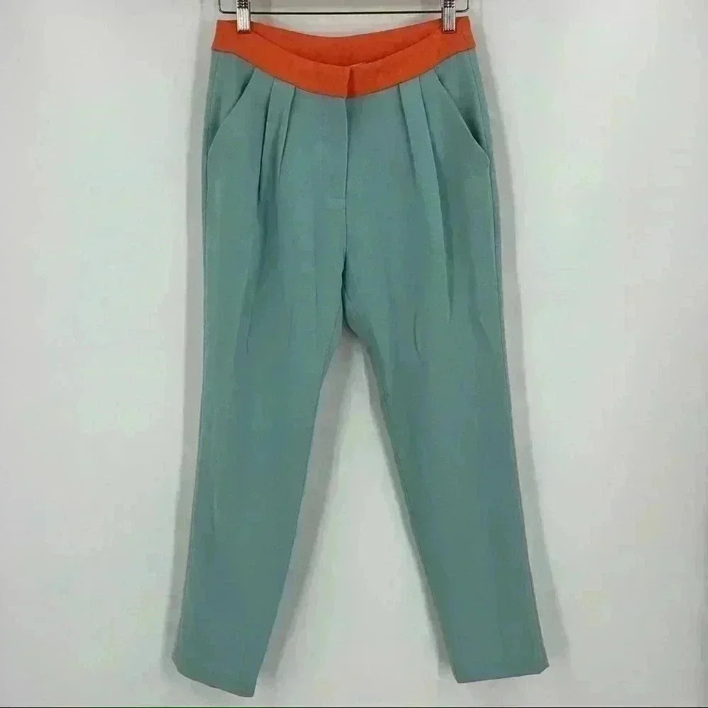 Champagne‎ & Strawberry Women's Blythe Retro Trouser Pants Size M